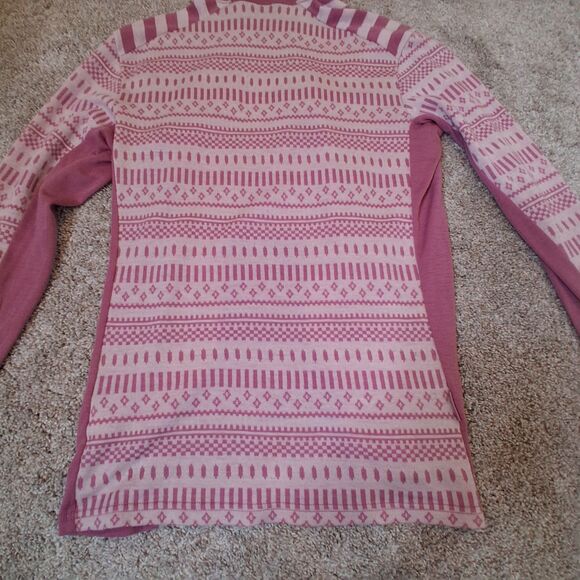 Kari Traa 100% Merino Wool Akle Hood Base Layer Top & Bottoms Pink Size XL - Picture 5 of 15